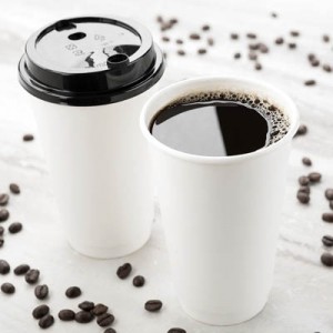 सफेद कागज कॉफी कप कस्टम