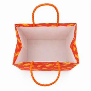 branded kraft food bag