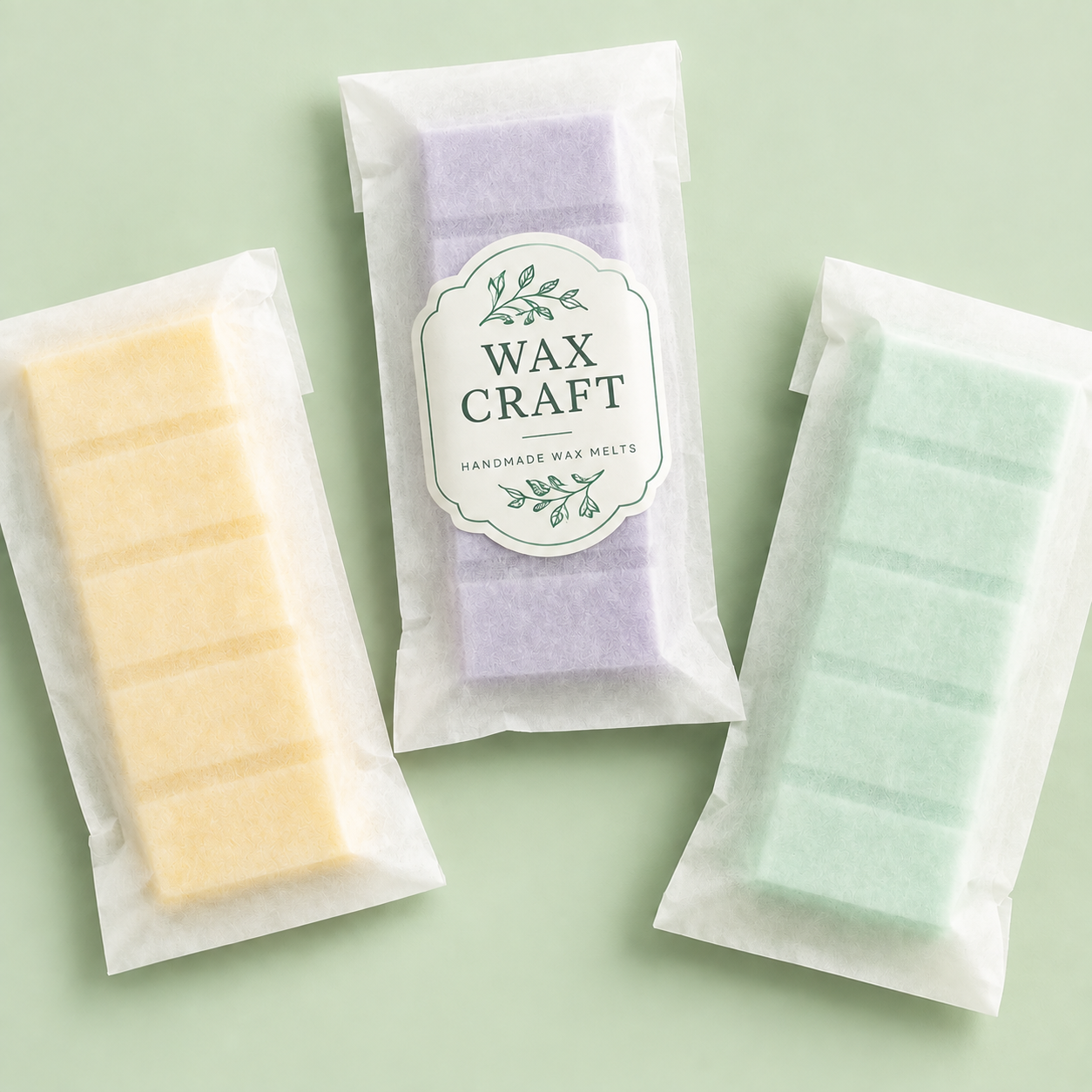 Custom Wax Melt Bags with Glassine Paper Packaging
