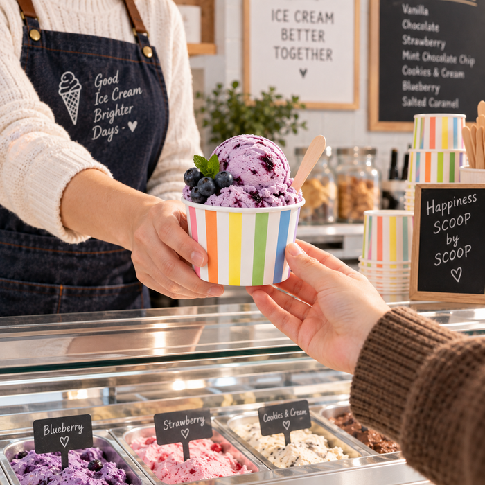 frozen dessert containers