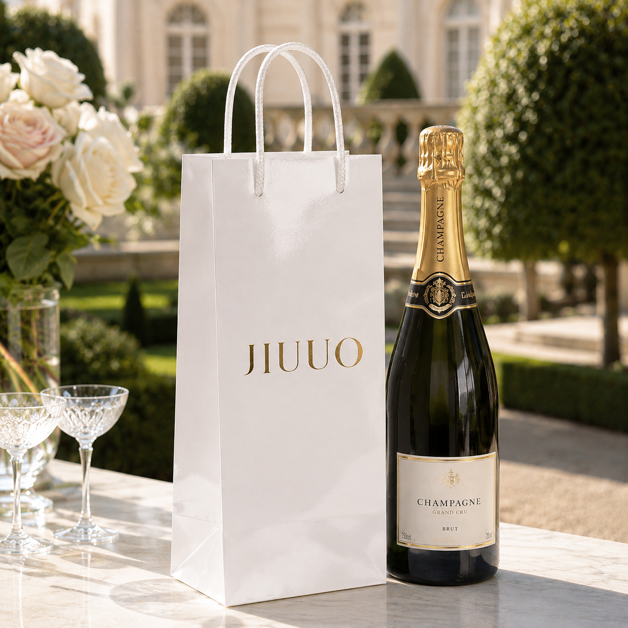 custom wine bag with logo