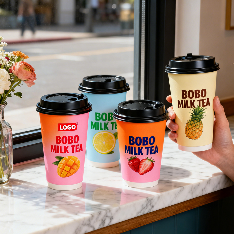 Hot Bubble Tea Cups