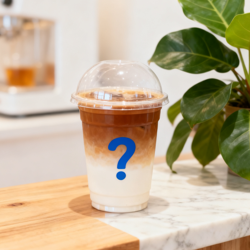 Premium plastic cup for cafe beverages