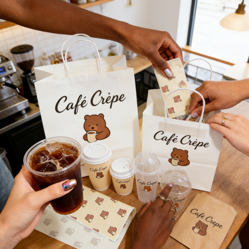 Coffee Packaging Display At USA Store