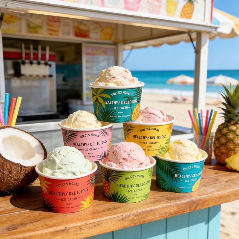 custom disposable ice cream cup