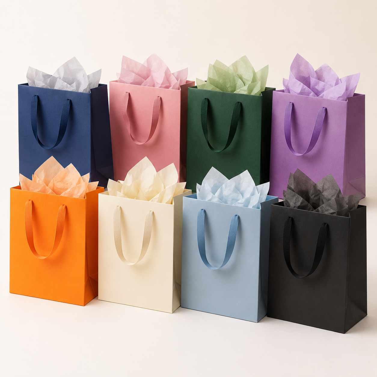 Colored Twill Handle Euro Tote Bags