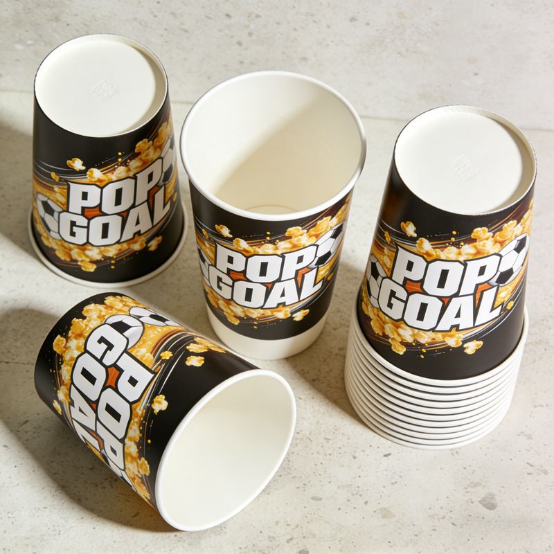 Disposable Custom Popcorn Buckets Containers Football Game Day Events | Tuobo