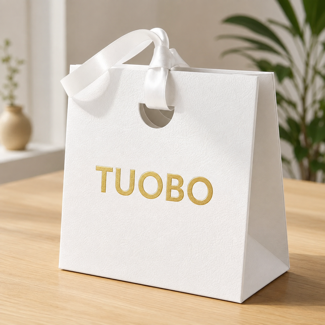 Custom Printed Ribbon Handle Gift Bags