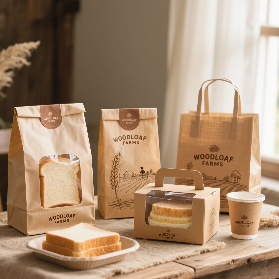 Eco-Friendly Greaseproof One-Stop Bakery Packaging Set  (1)