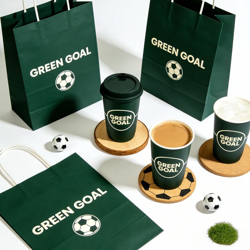 Football Themed Party Paper Cups Set 