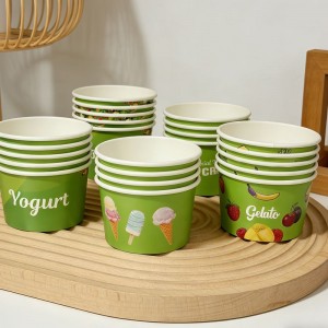 Green Ice Cream Cups