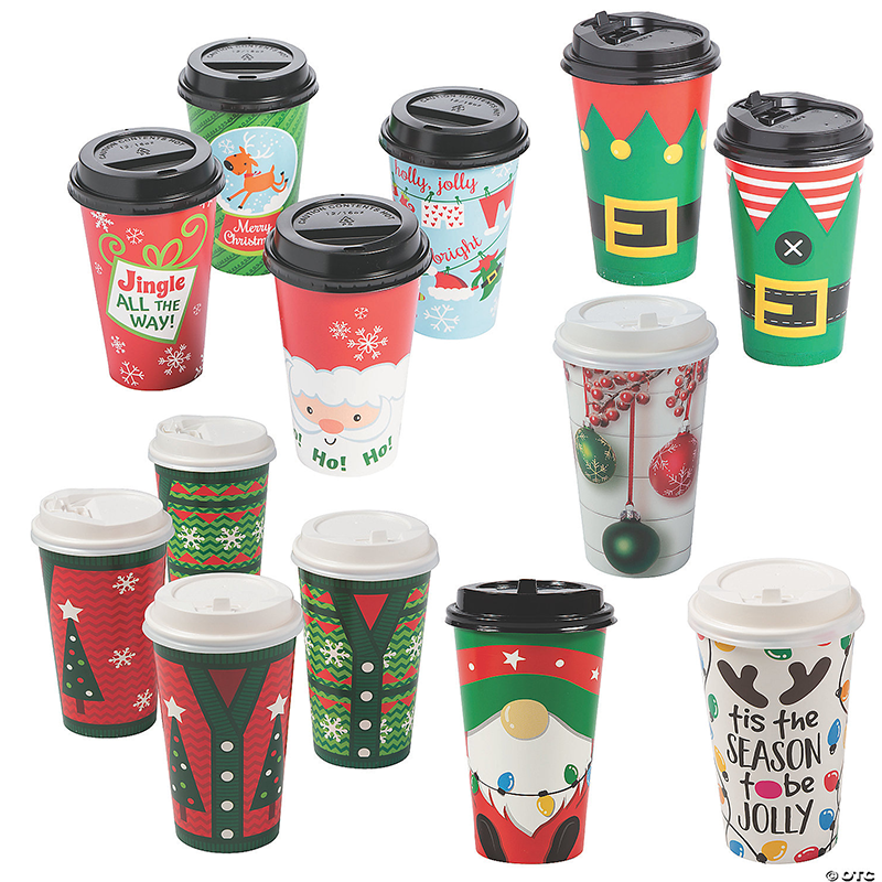 Holiday Paper Coffee Cups Custom