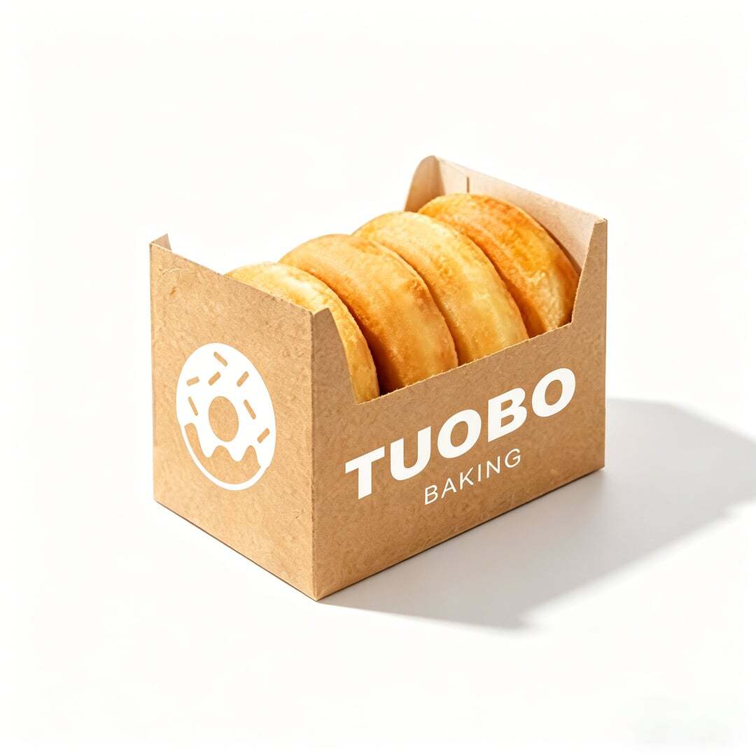 Kraft paper material texture food grade donut box