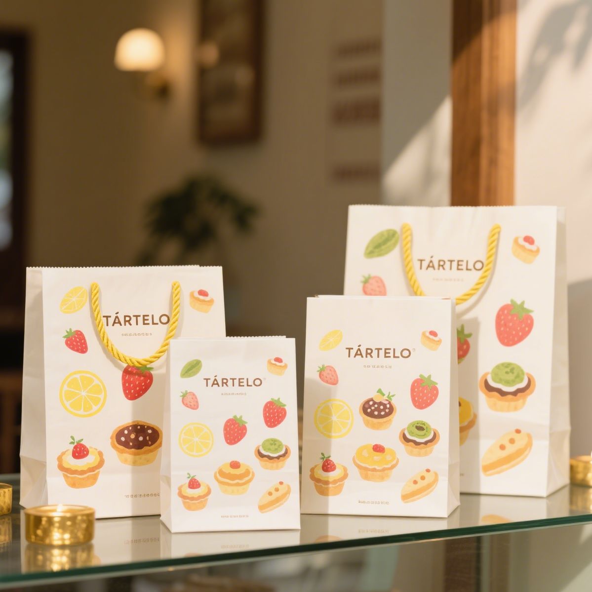 Bolsa de papel con asa