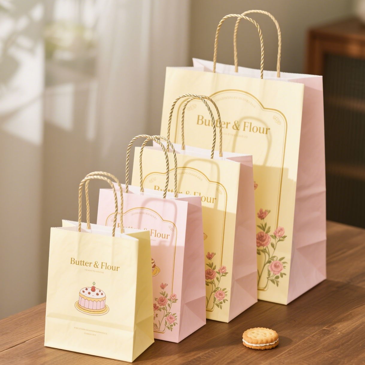 હેન્ડલ સાથે પેપર બેગ