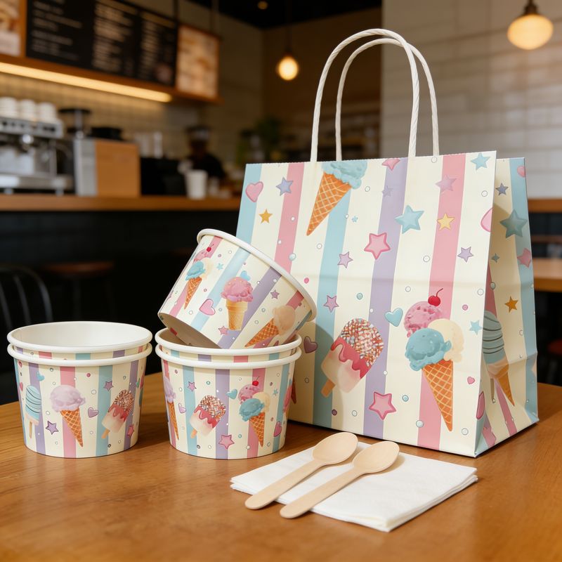 Food Packaging Display in European Retail Store