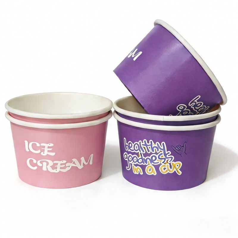 Purple Ice Cream Cup