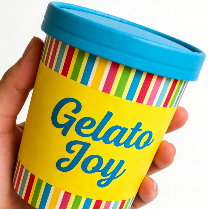 Custom Printed Gelato Cup Body Detail