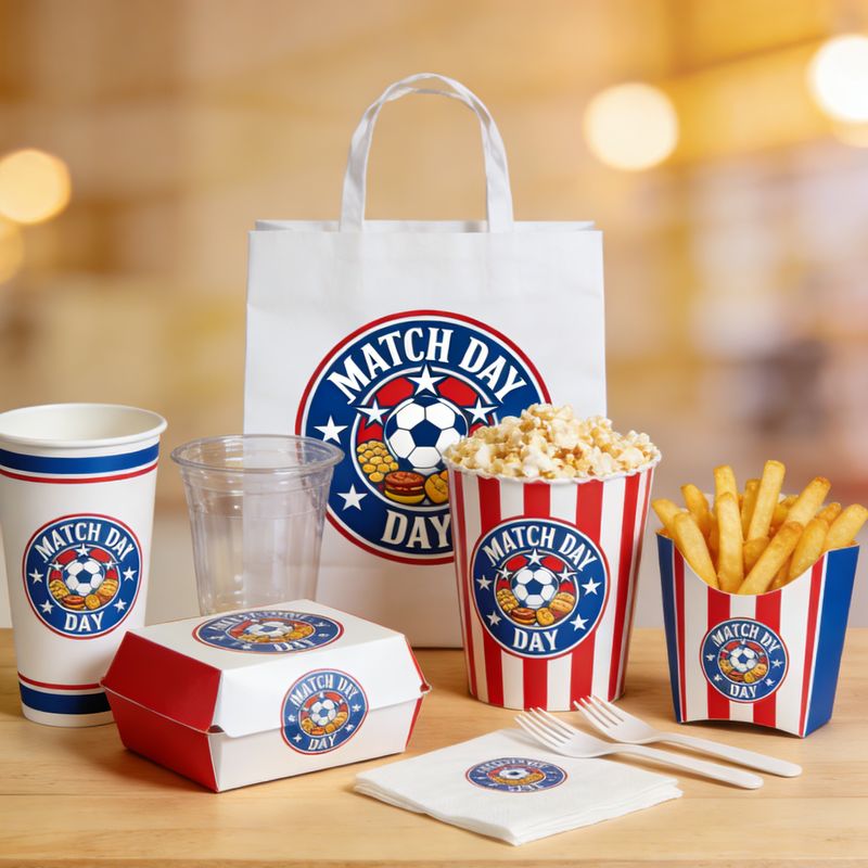 Football Themed Party packaging
