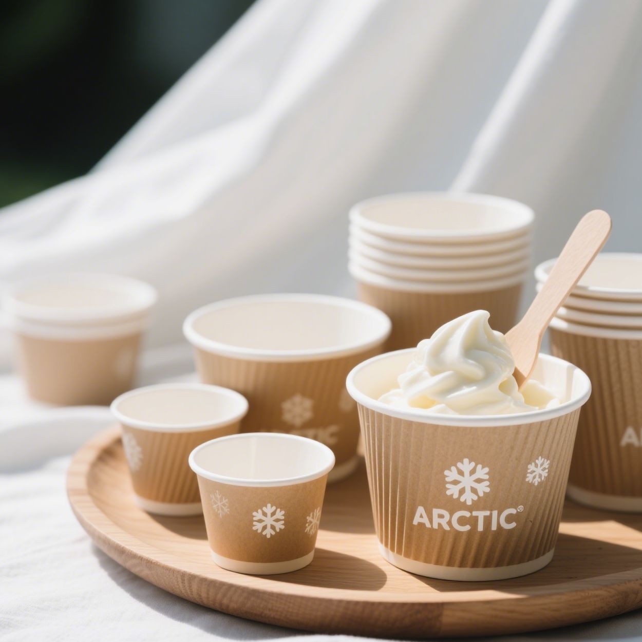 Kraft Paper Ice Cream Cup