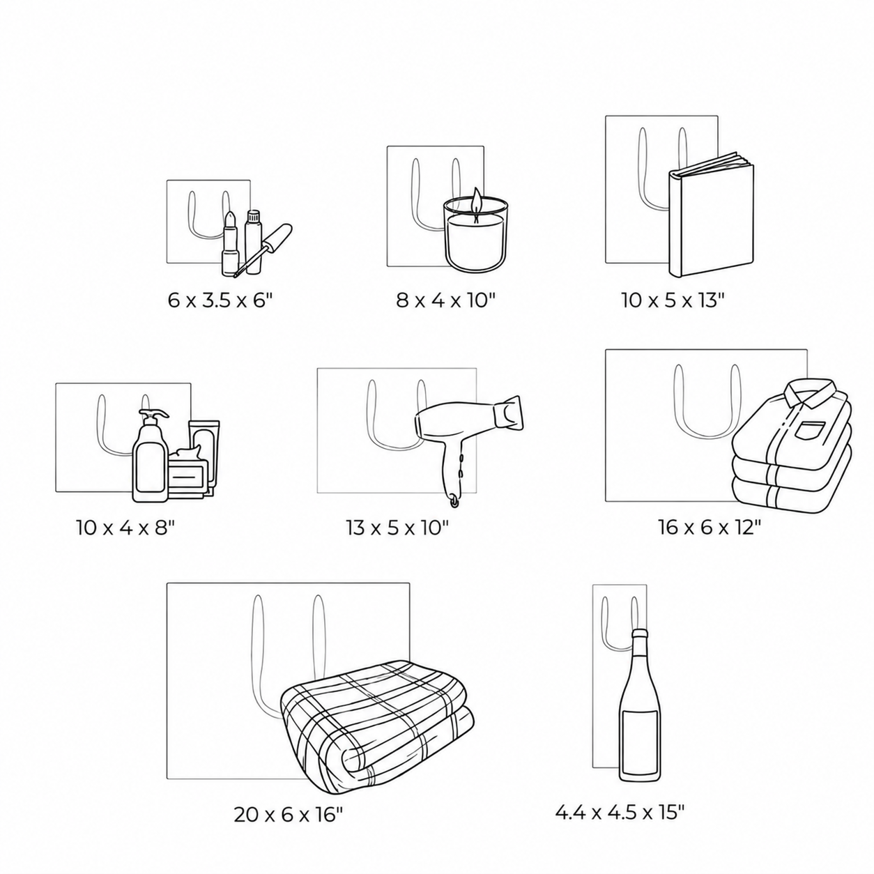 custom euro totes size guide