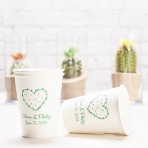 Paper Coffee Cups For Wedding Custom