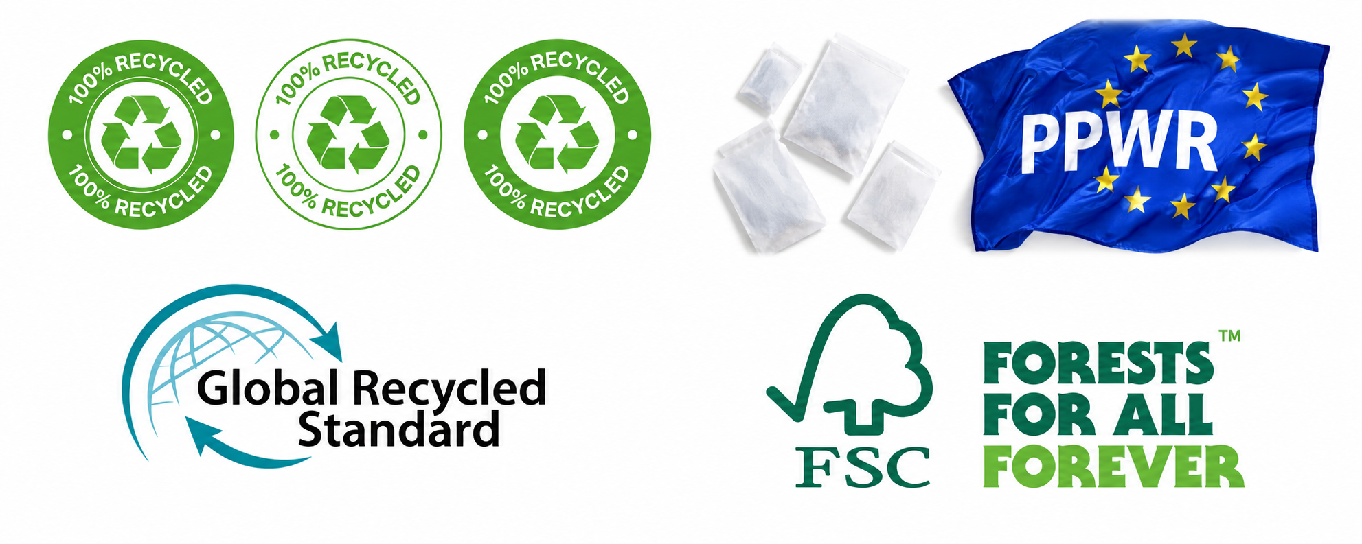 Sustainable Packaging Certifications: Recycling, PPWR, GRS & FSC Standards