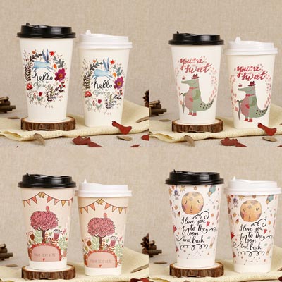 Holiday Paper Coffee Cups Custom