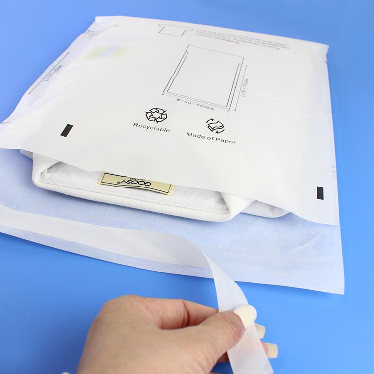 Self-Seal Glassine Paper Bag for Apparel Packaging