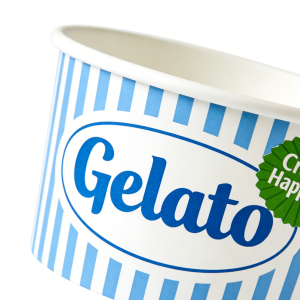 rolled rim paper bowl edge sealing structure detail