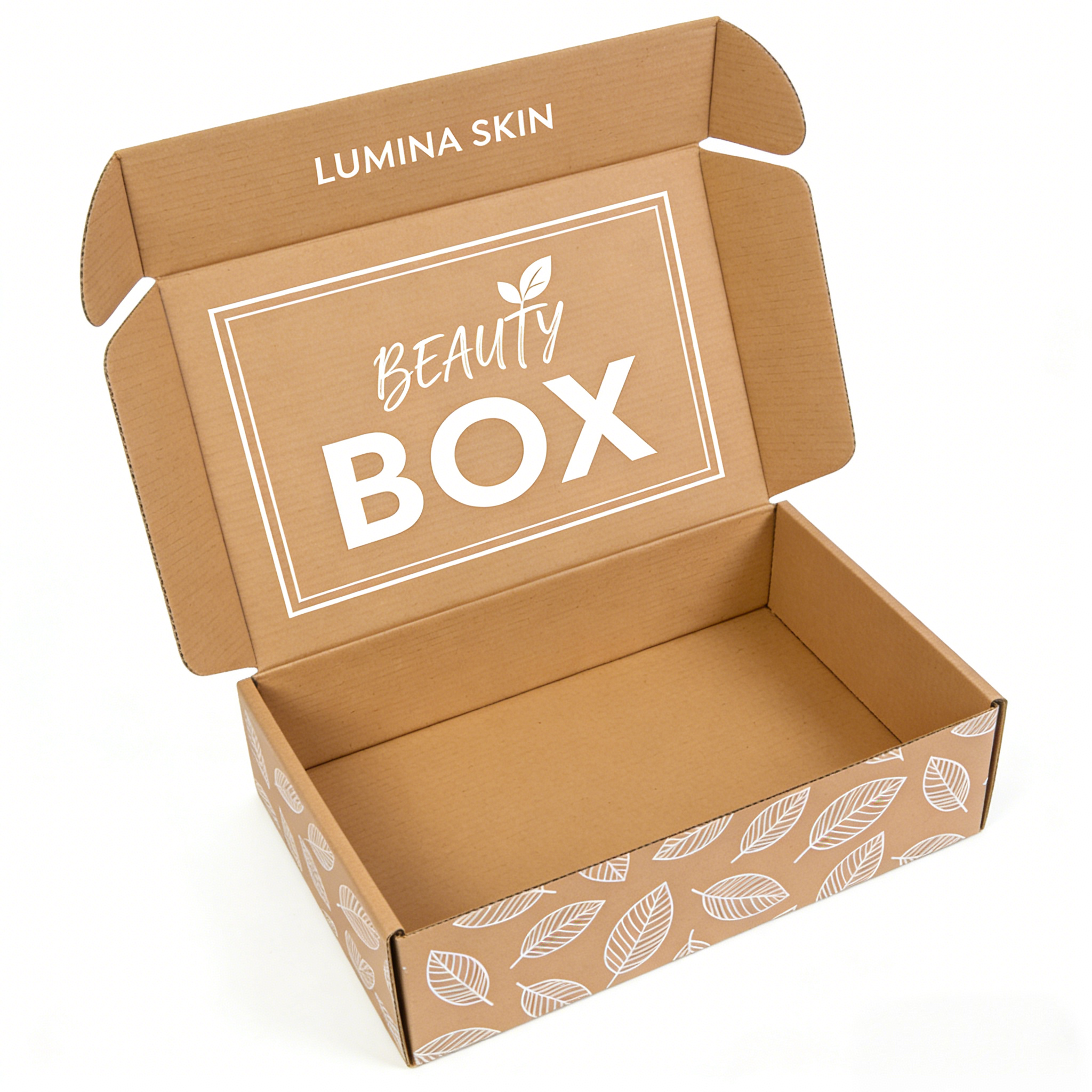 Custom logo printing on kraft mailer box