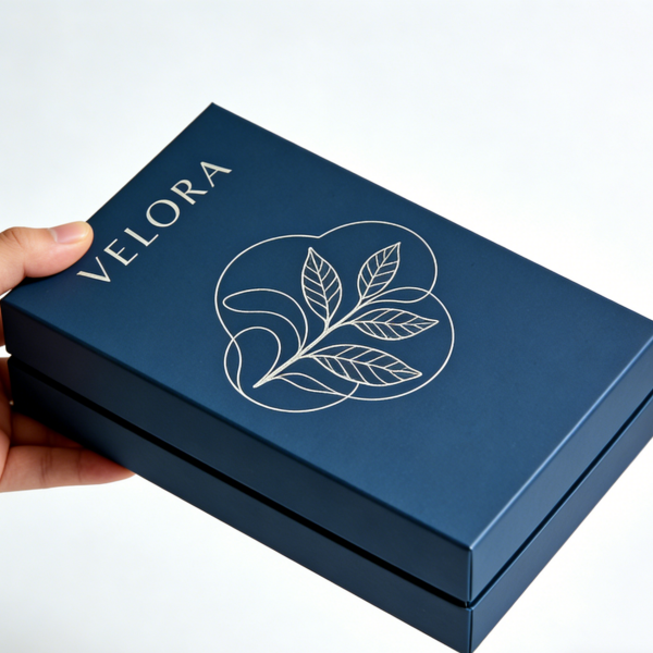 Hot Silver Foil Logo Custom Luxury Packaging