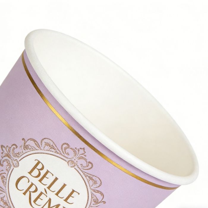 Gold Foil Disposable Cup Rim Close-up