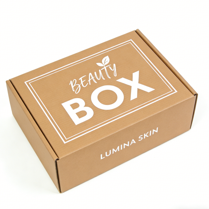 Custom Kraft Mailer Box Front Branding View